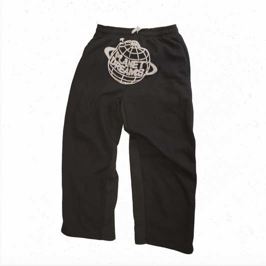 Planet Dreams ® Black Tracksuit Bottoms