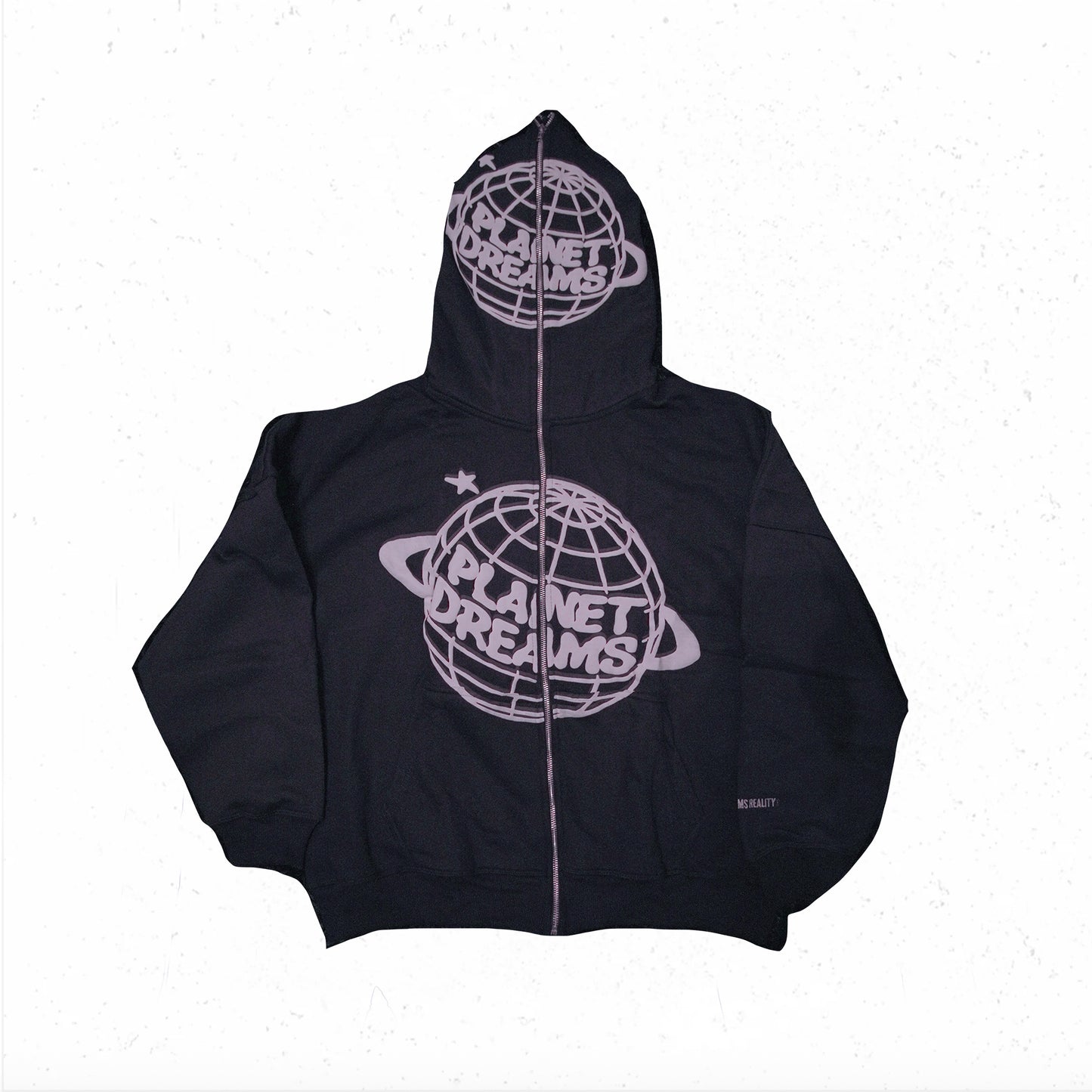 Planet Dreams Black Full Zip Hoodie (PRE-ORDER)